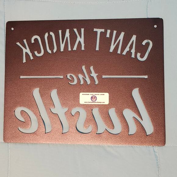 BLACK FRIDAY SALE Metal Wall Art Decor - Brownish Black - Picture 4 of 4